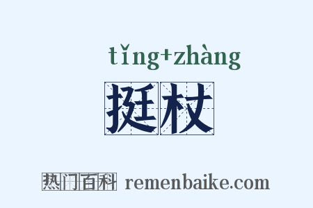 挺杖是什么意思的图片